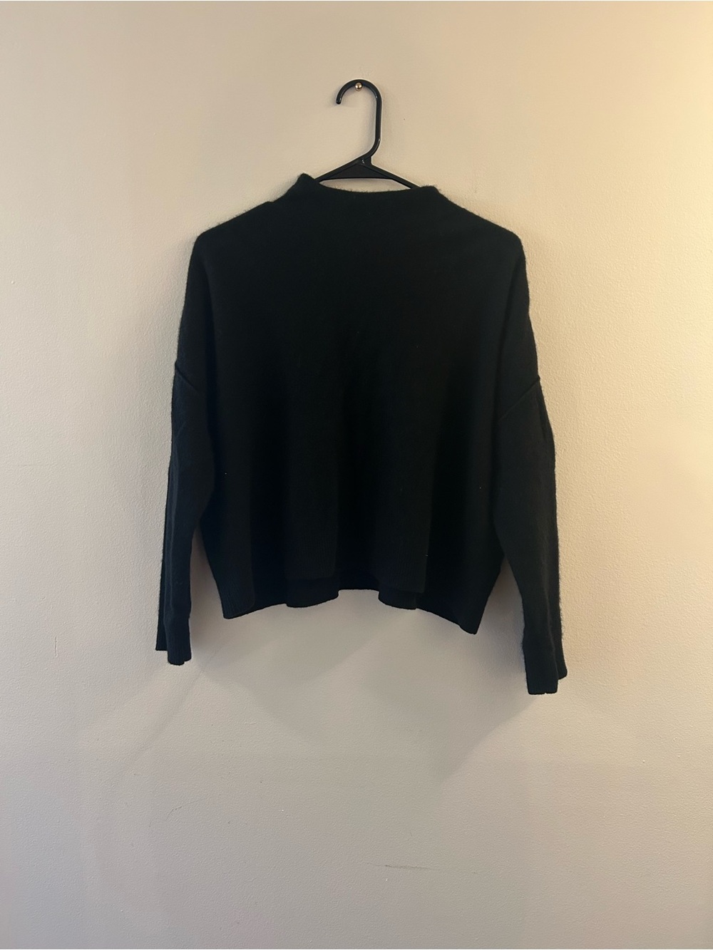 Pilcro Black Crewneck Sweater